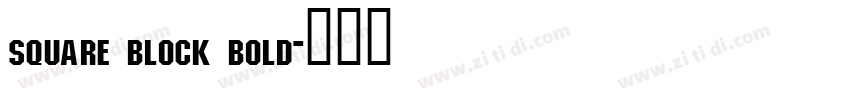 square block bold字体转换